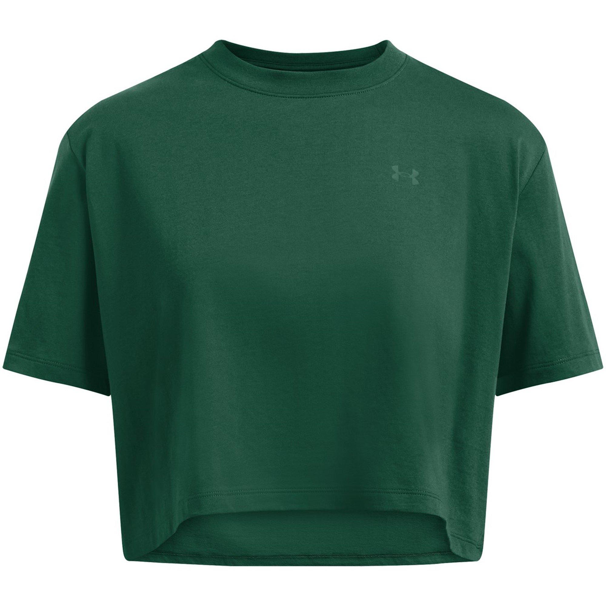 Under Armour Womens Simple Womens Boxy Crop T Shirt (Greenwood) - Sports Direct