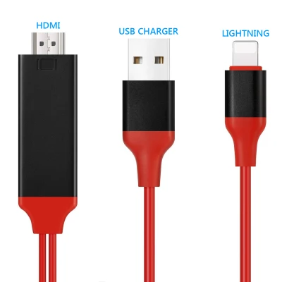 [SG Local Stock] USB Lightning to HDMI Cable Converter TV AV Adapter(2M)