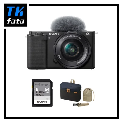 Sony ZV-E10 Kit w/16-50mm (Free: 64GB SD Card & Carrying Bag)