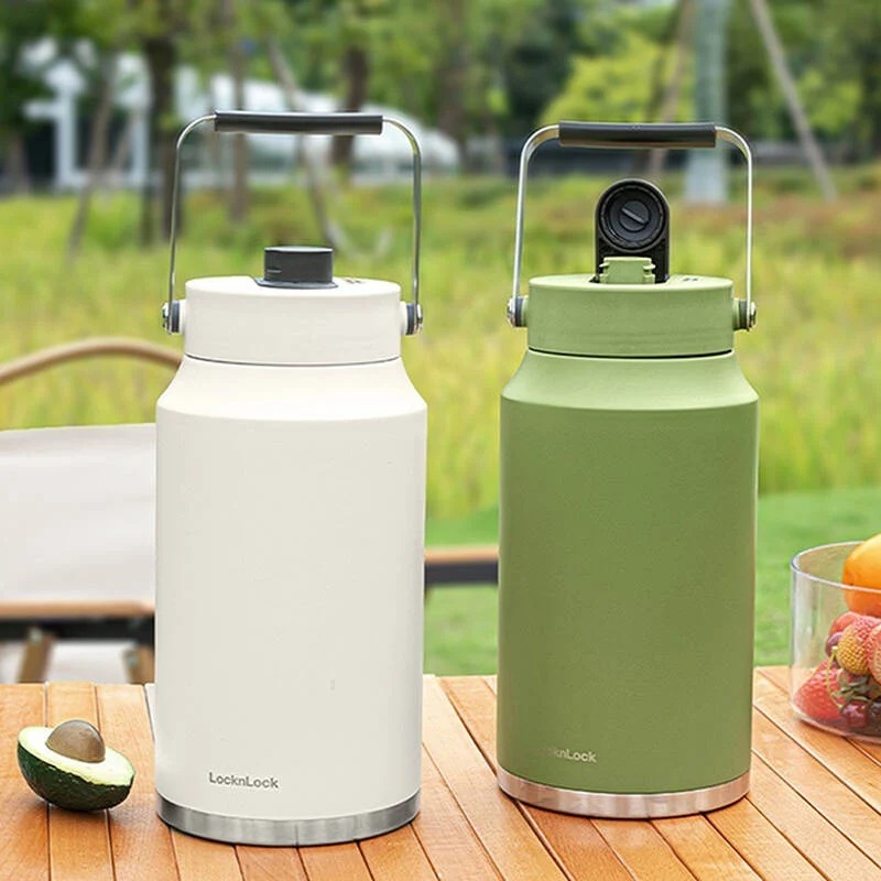 Bình giữ nhiệt Locknlock LHC4302, Slo Water Jug, Dung tích 4L bằng thép không gỉ, Hàng Chính Hãng - JoyMall