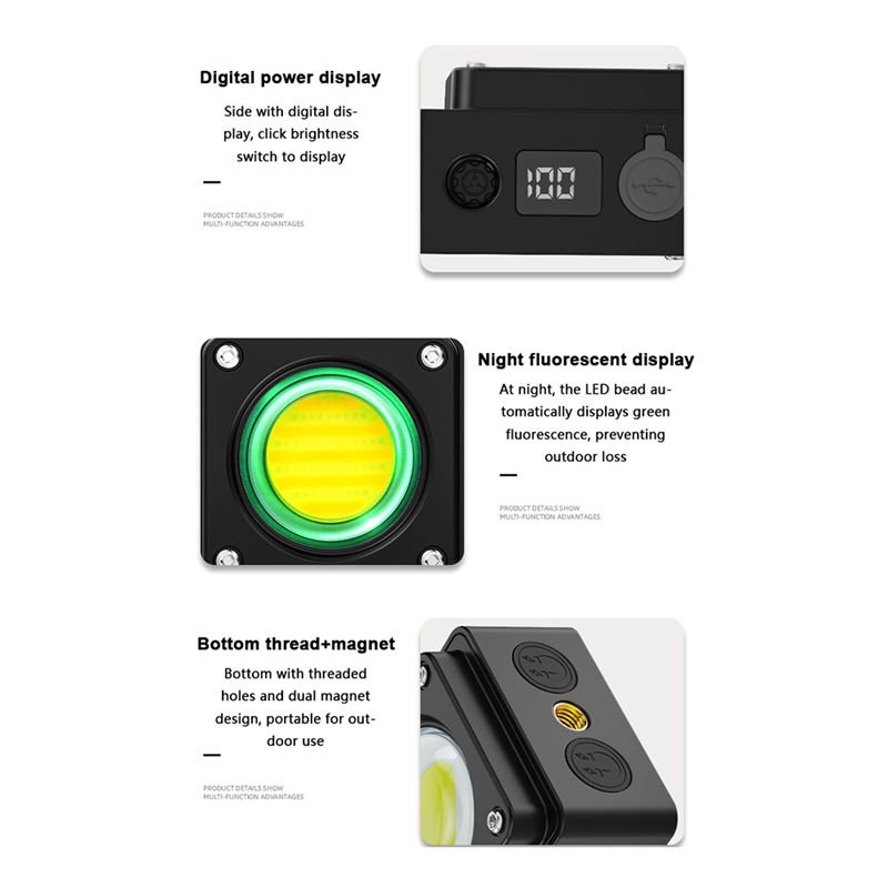 Ultra Bright 3500LM Mini Camping Light USB-C Rechargeable 5 Light Modes Portable for Outdoor Emergency Giá 779,889 Đồng*Miễn phí vận chuyển