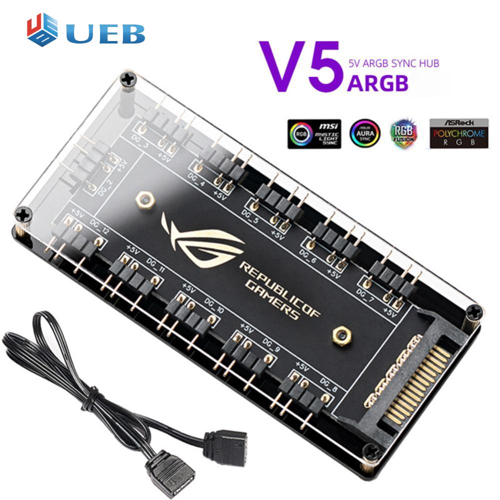 RGB Fan Hub ARGB Cable Splitter Hub Adapter Computer PC Accessories (SATA) Giá 369,000 Đồng*Miễn phí vận chuyển