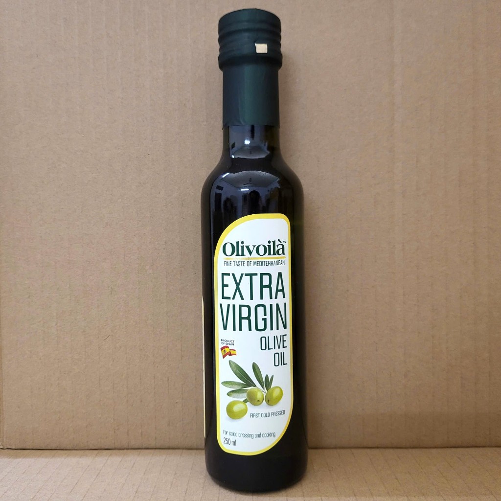 OLIVOILA + chai nhỏ 250ml + DẦU Ô LIU ÉP LẠNH NGUYÊN CHẤT Extra Virgin Olive Oil (HALAL)