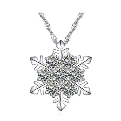 Snowflake Crystal Necklace (Made with Swarovski Elements Crystal)