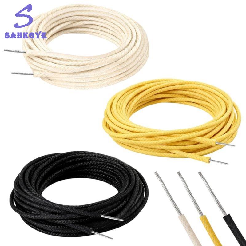 Vintage Style Waxed Braided Guitar Wiring Kit, 30FT Cloth Covered Pushback Wire Set, 22AWG Pre ราคา 748 บาท*ส่งฟรี