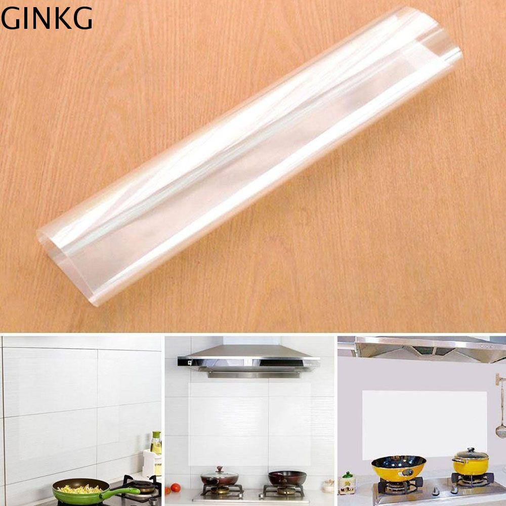 GINKG Trang trí nội thất dùng cho nhà bếp Tách dầu Chống thấm dầu Gạch gốm Thủy tinh Dán tường Đề can tranh tường nghệ thuật Hood trong suốt Lớp film bảo vệ