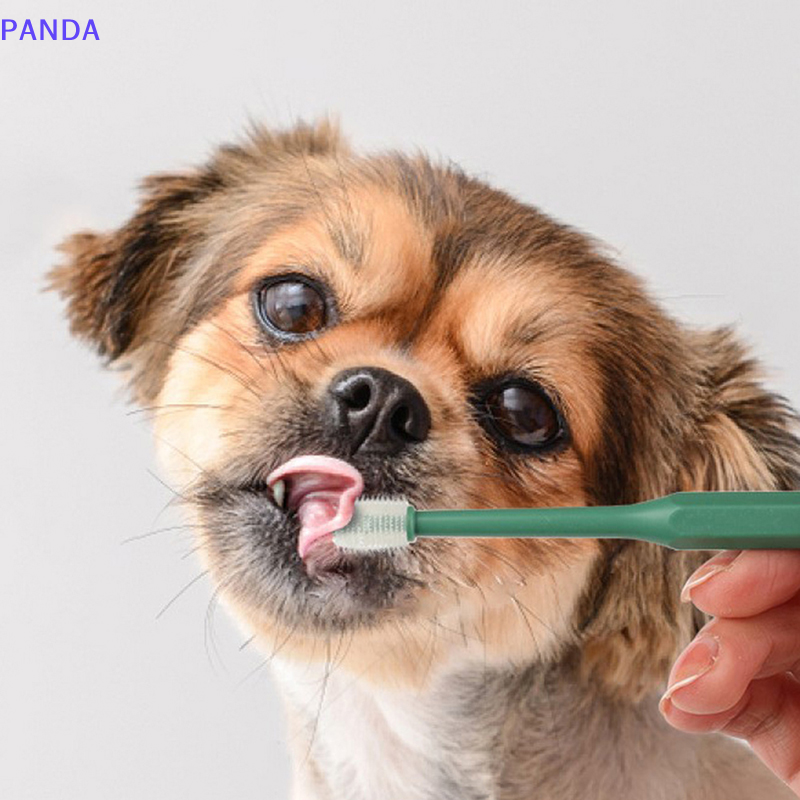PANDA Vật Nuôi Mèo Bàn Chải Đánh Răng Siêu Mềm Nylon Lông Bàn Chải Đánh Răng 360 Độ Làm Sạch Bằng Miệng Mèo Mặt Mụn Đầu Đen Làm Sạch Mèo Bàn Chải Mụn Trứng Cá