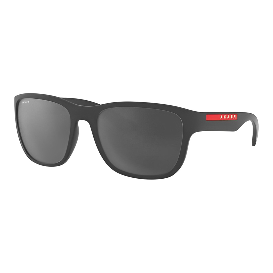 PRADA Irregular Shape Sunglasses Men's Black Gray