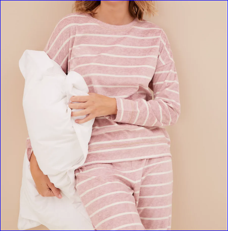 Ladies Fleece 2 Piece Night Suit