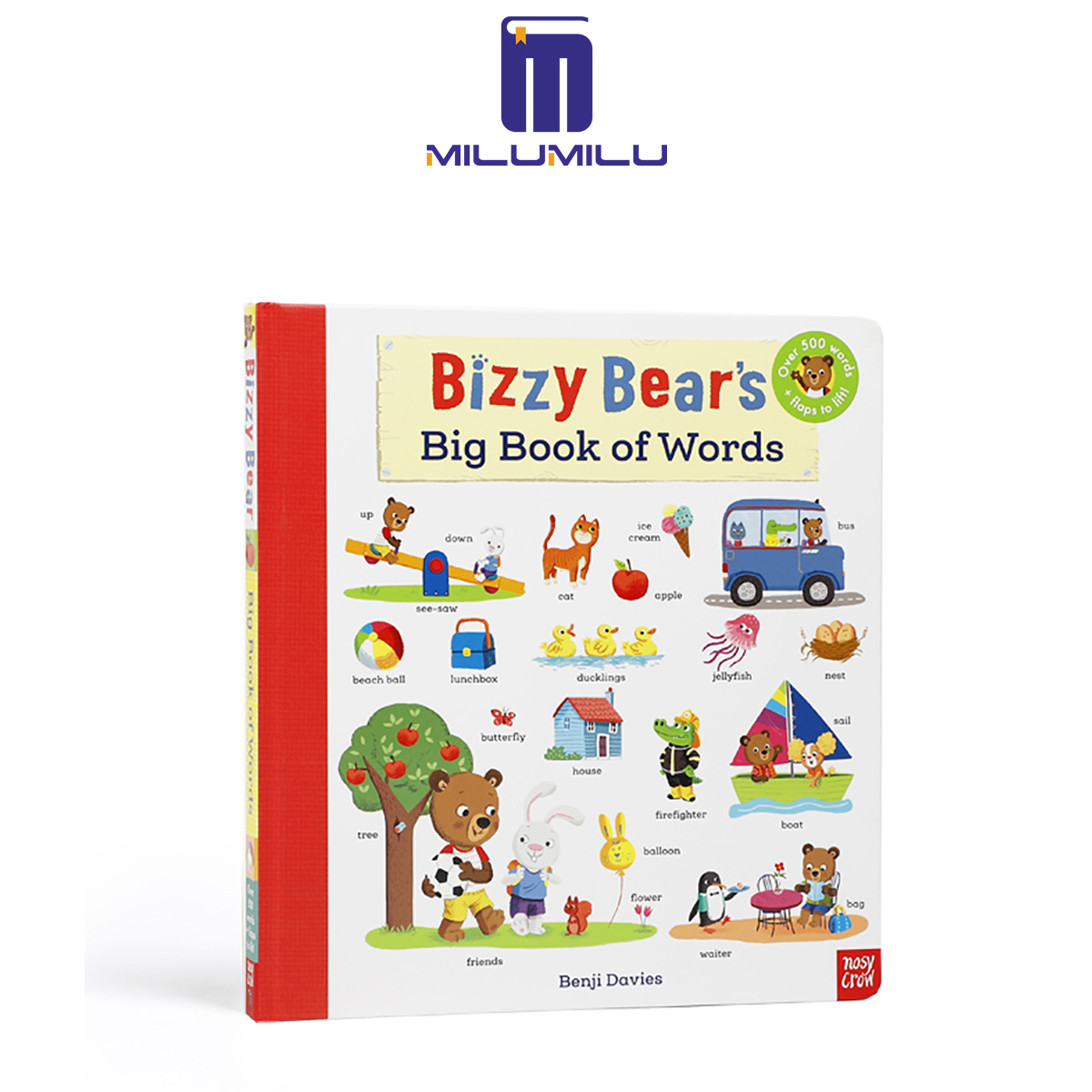 Bizzy Bear Happy Holiday Board Book - 3D Flip & Pull Storybook For