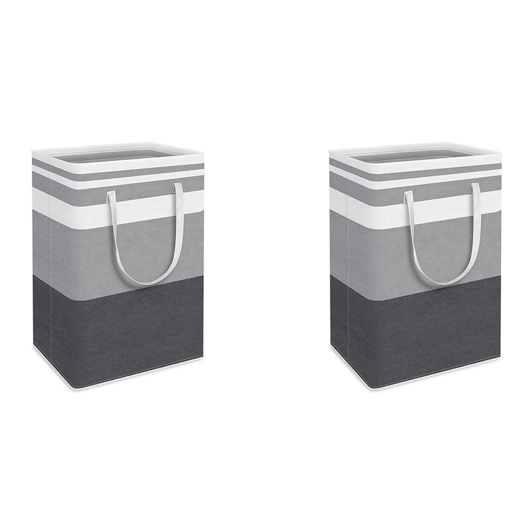 (KDWT) 2X 75L Laundry Basket Bag,Waterproof Washing Baskets, Laundry Hamper with Extended Handles for Clothes Toys,A