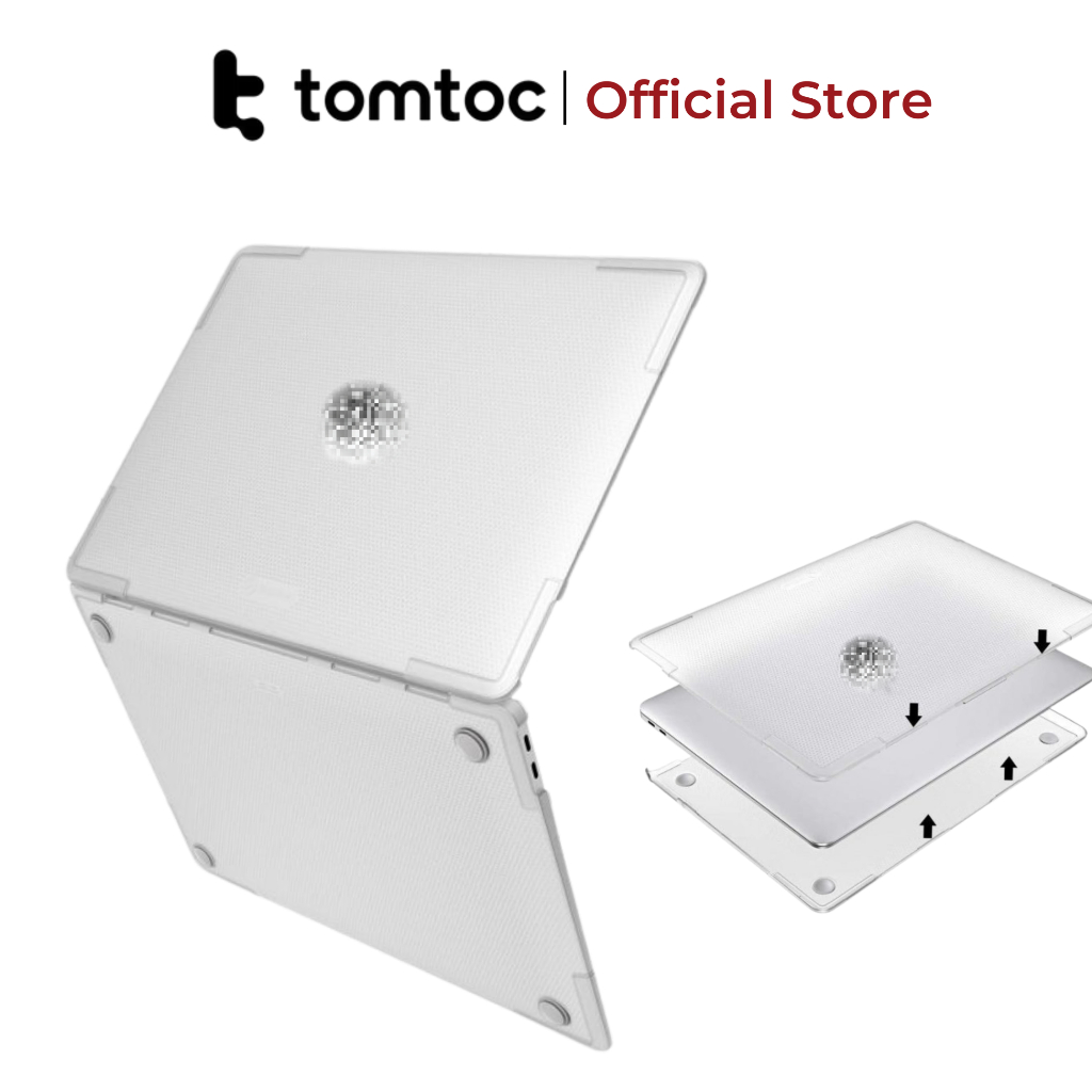 Ốp cao cấp Tomtoc (USA) Hardshell slim dành cho Macbook Air 13'' chính hãng (B03-C01G)