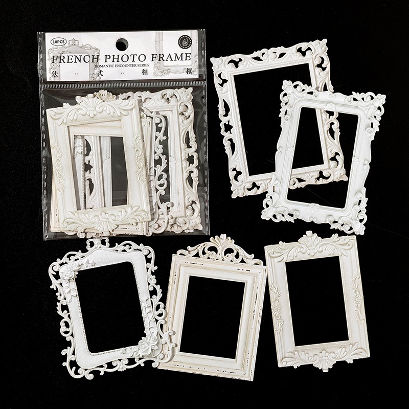 ENWEI 10 Pcs [Romantic Encounter Series] Aesthetics Journal Material Paper Cassia Paper Deco Paper Scrapbooking Sticker Scrapbook Kit