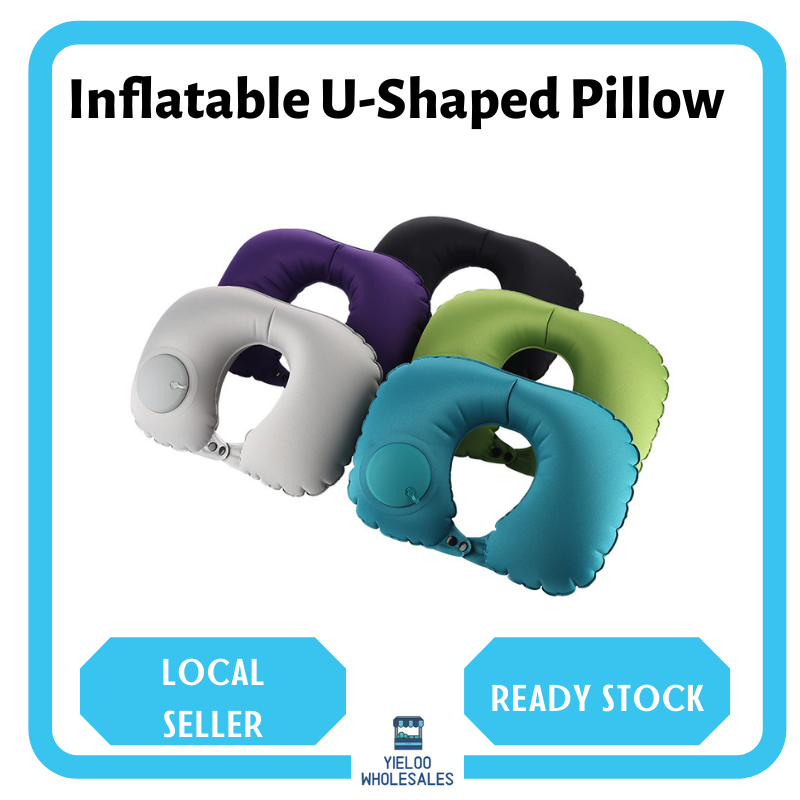 Inflatable U-shaped Pillow Press Inflatable Neck Pillow Travel Pillow TPU