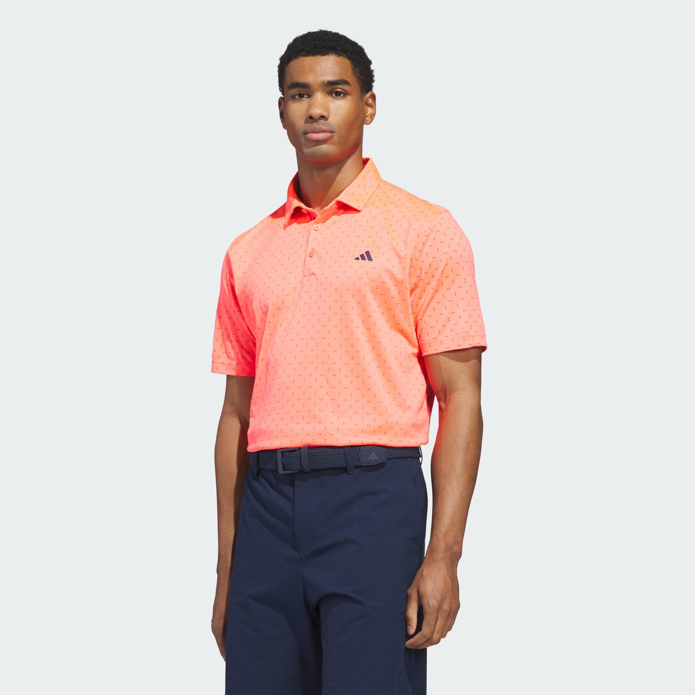 adidas Đánh gôn ÁO POLO PERFORMANCE TEXTURED PRINT Nam Hồng HZ6889