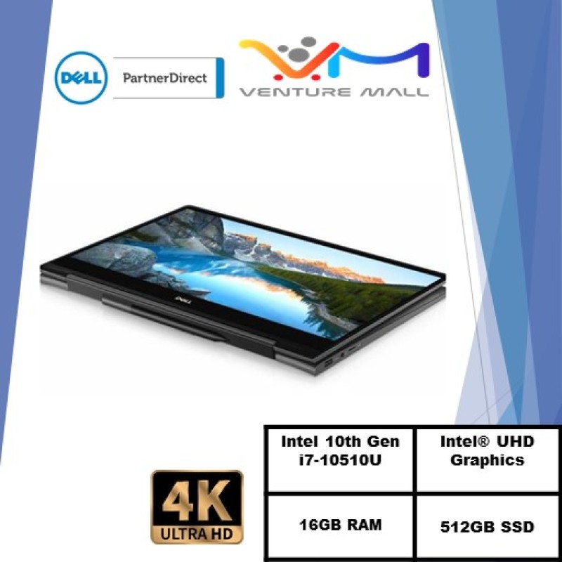 (READY STOCK)DELL Inspiron 13 7300 2in1/7300-10515SGL-UHDT 13.3/I7-10510U/16GB RAM/512GB SSD/WIN 10/TOUCH