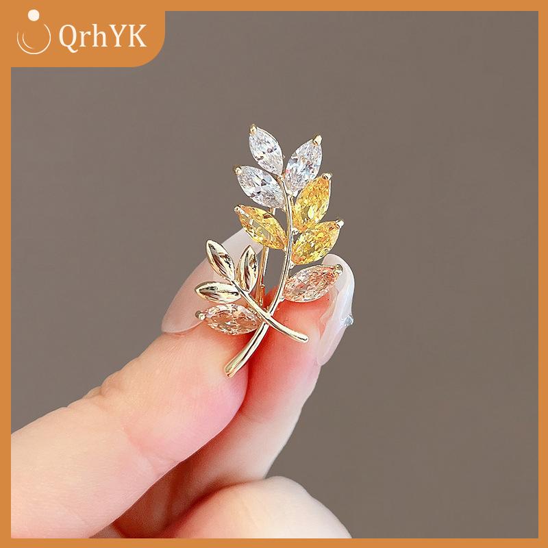 QrhYK Thời Trang Sang Trọng Tim Trâm Cài Cho Phụ Nữ Pha Lê Ve Áo Pin Quần Áo Phù Hiệu Corsage Đồ Trang Sức Quà Tặng