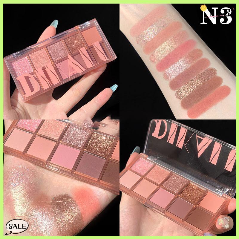 Follow Get New【TIS】 Dikalu 12-Màu Độ Bão Thấp Eyeshadow Palette Tất Cả Các Matte Trà Apricot Mắt Trang Điểm Palette Hàng Ngày Trái Đất Trang Điểm Dài Mắt Bóng - 8