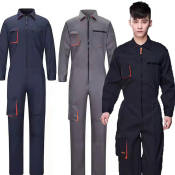 Work Overalls Uniforms Men‘s Working Coveralls Welding Suit Car Repairmen Workshop Jumpsuit Mechanic Big Size Household Workwear