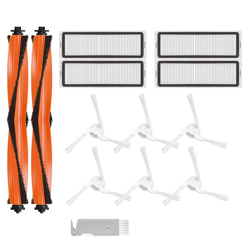 Main Brush Side Brush HEPA Filter Replacement Accessories for STYTJ06ZHM Pro Self Cleaning Robot Vacuum