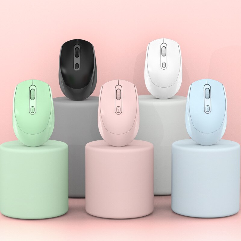 M107 chuột không dây có thể sạc chế độ Bluetooth kép Chuột câm Chuột chơi game mini cho PC máy tính xách tay