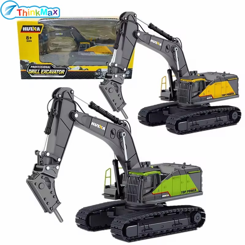 1:50 Mini Excavator, Excavator Truck Toys, Diecast Engineering Construction Vehicle Model, Drilling Machine Engineering Excavator Toy ราคา 429 บาท*ส่งฟรี