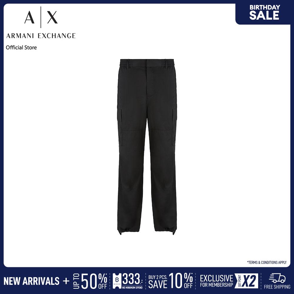 Armani Exchange Trousers Men XM000200-AF11882-UB001 Black ราคา 9,590 บาท*ส่งฟรี