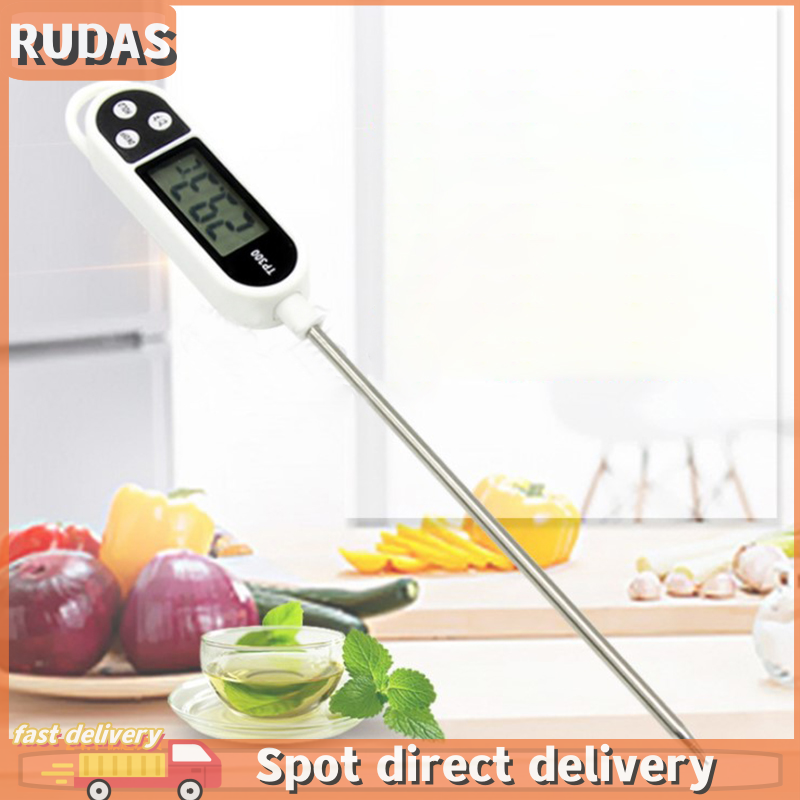 RUDAS BS VVV 1 Chiếc Nhiệt Kế Thịt Nhiệt Kế BBQ Kỹ Thuật Số Điện Tử Nấu Ăn Thực Phẩm