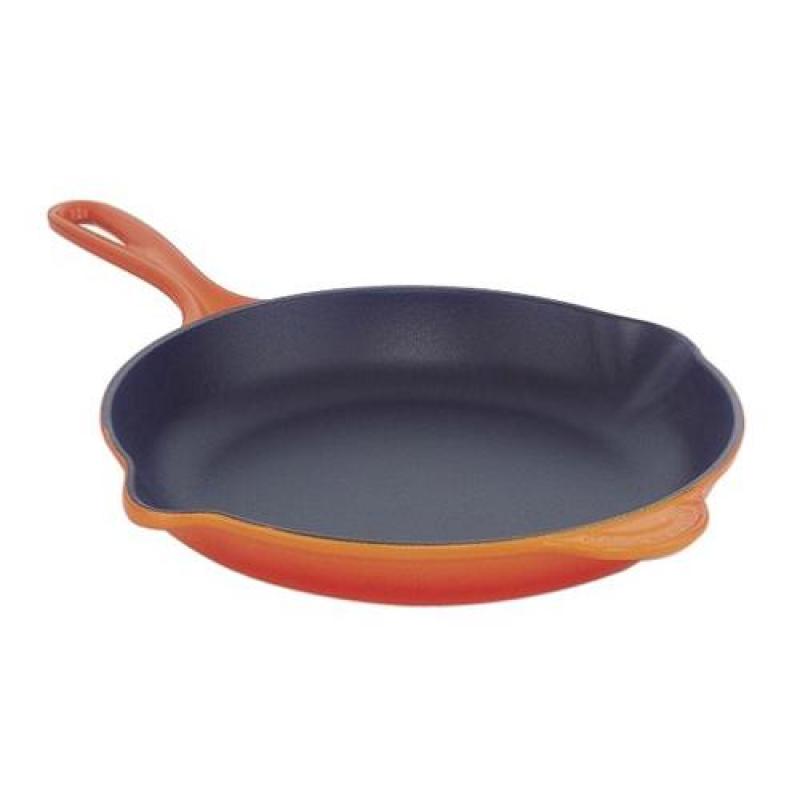 Le Creuset Enameled Cast-Iron 11-3/4-Inch Skillet with Iron Handle, Flame Singapore