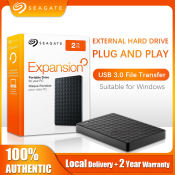 Seagate 2.5" Portable External Hard Drive, 1TB/2TB
