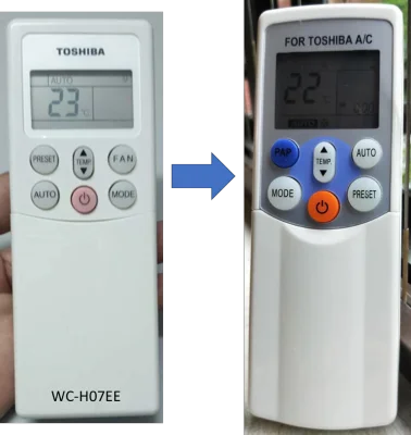 Toshiba Aircon Remote Control WC-H07EE