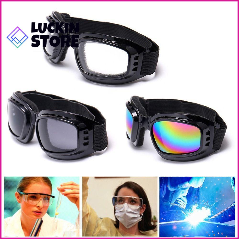 TREND 57SHOP Nhựa Kính bảo vệ gập được Chống va đập Mutalicolor lao động Bền Chống bụi Kính bảo vệ trượt tuyết Phòng thí nghiệm nơi làm việc