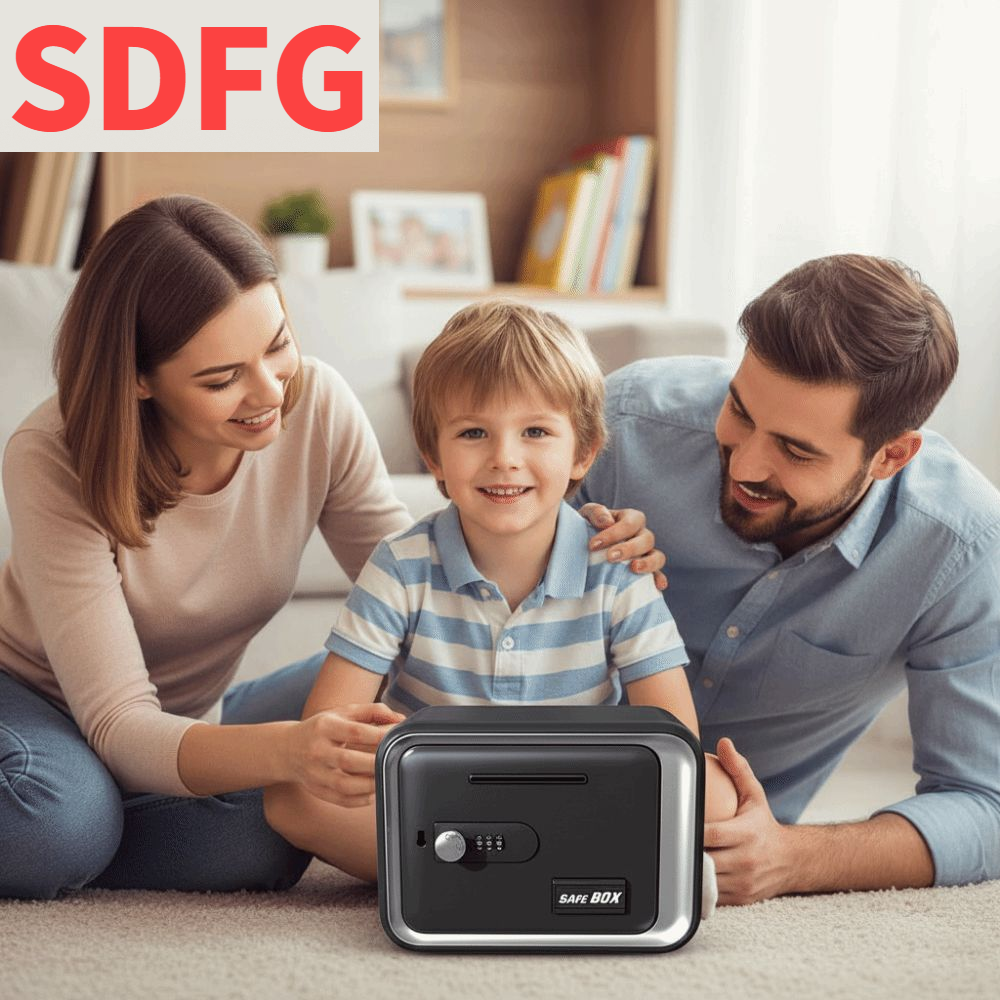 SDFG ช่องใส่เหรียญและธนบัตร กระปุกออมสินสำหรับเด็ก ล็อคด้วยรหัสผ่าน ของเล่นเพื่อการศึกษา แคชแคน ของขวัญสำหรับเด็ก ความปลอดภัยทางการเงิน ตู้เซฟขนาดเล็ก ของขวัญวันเกิดสำหรับเด็ก ราคา 594 บาท*ส่งฟรี