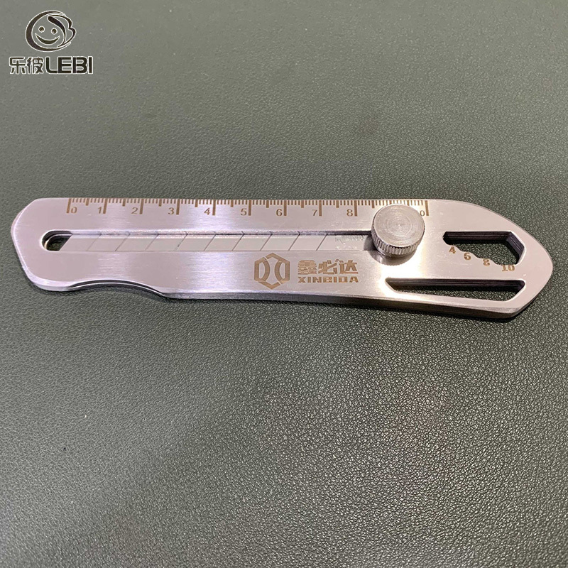 LEBI Thép không gỉ Dao Tiện Ích nặng tất cả các thép hình nền dao giấy dao công nghiệp cấp hộp dao mở lớn