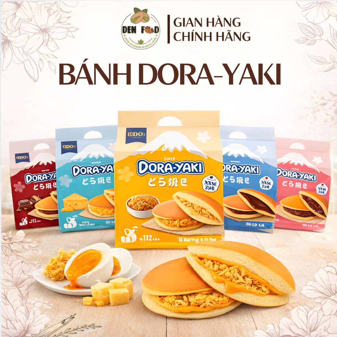 Bánh Dorayaki KIDO Bakery Đủ Vị, Túi 150g (5 Bánh) - Ăn Vặt Denfood