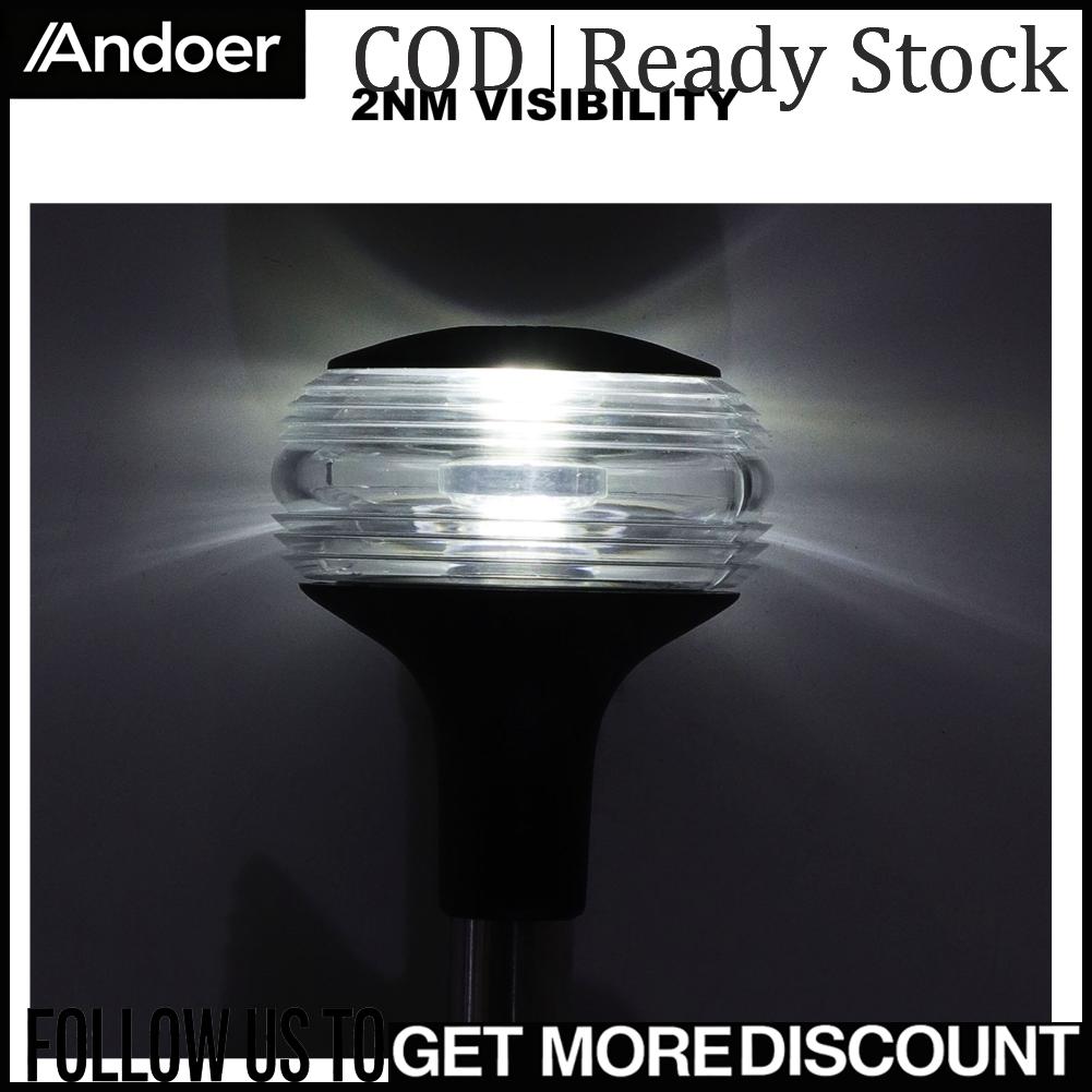 Andoer เรือไฟสเติร์น 10-24V DC IP65 Anchor เรือแสงสีขาว 4000-4500K LED สำหรับ Pontoons ราคา 2,068 บาท*ส่งฟรี