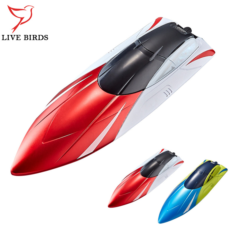 2.4Ghz Remote Control Boat Rechargeable High Speed Yacht For Pool And Lakes RC Boat Gifts For Boys Girls ราคา 455 บาท*ส่งฟรี