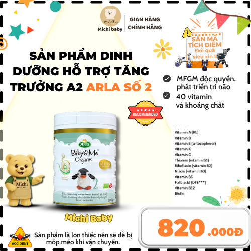 Arla Baby&Me A2 / Hmo Premium Milk from Denmark No. 1,2,3 Boxes 600/800g - Formula Milk Powder Mc794 - 2