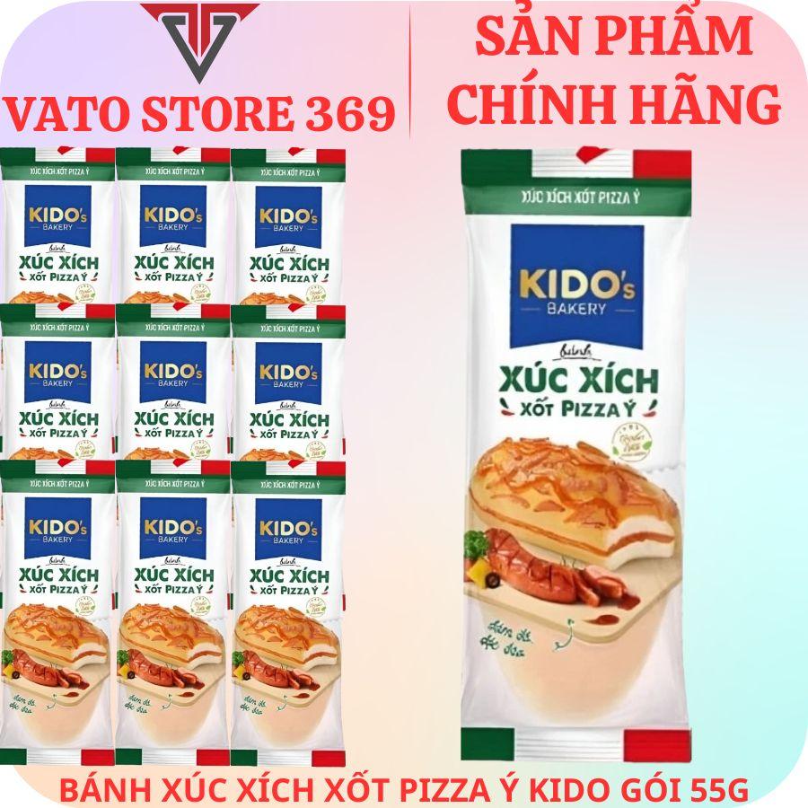 Bánh xúc xích xốt pizza ý KIDO tươi gói 55g