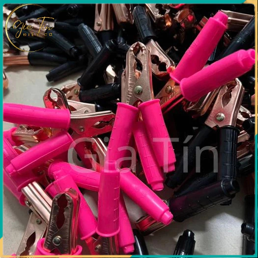 Kẹp bình ắc quy acquy mạ đồng/7 màu 200a-75a-50a 1 cặp