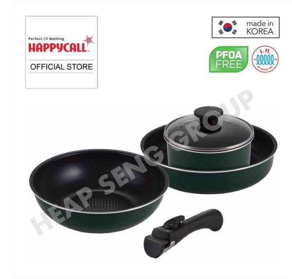 Happycall IH Easy Hands 5-Pc Cookware Set (Green) - 4900-0115 Singapore