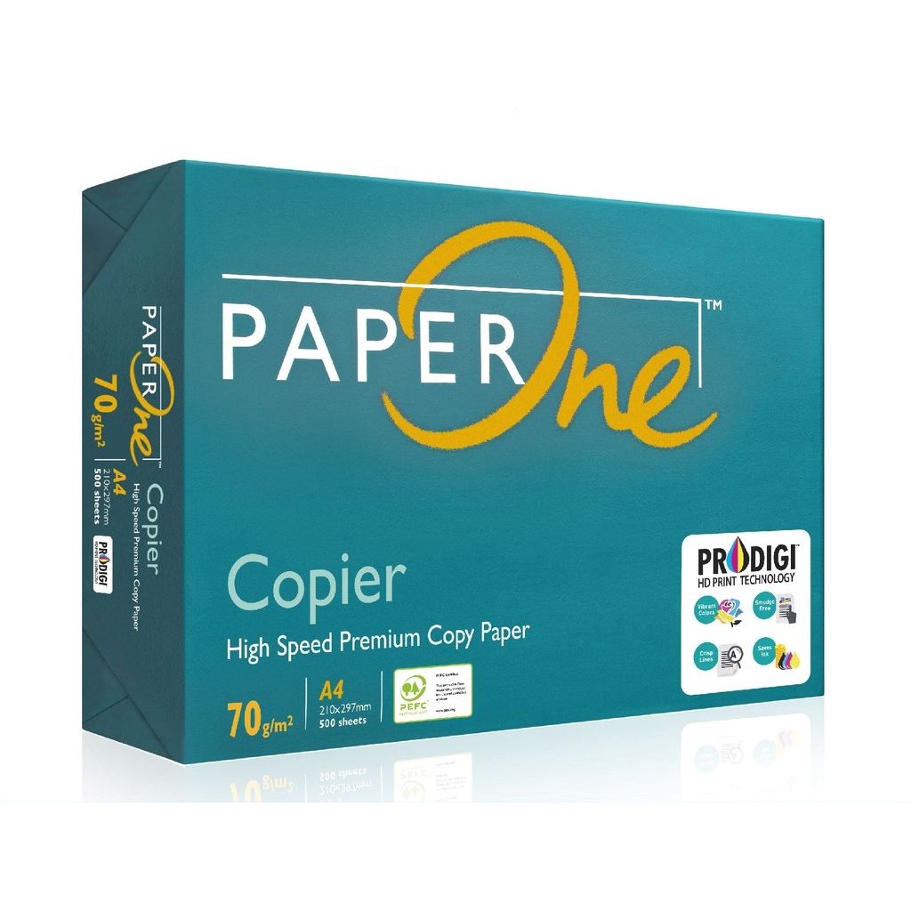A4 PaperOne 70gsm - 80gsm A4 All Purpose A4 Copier Paper Ultra-Smooth Eco-Friendly High-Quality Print 1Reams 500 Sheets