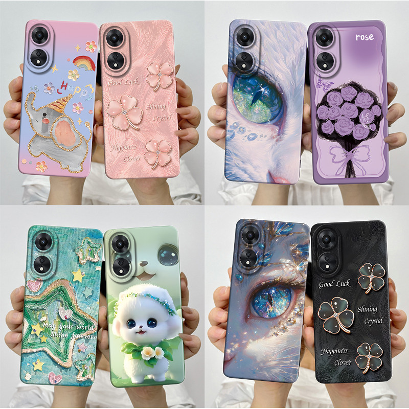 XINYEXIN Cover Per Oppo A78 5G, Custodia Per Telefono In TPU B 487364