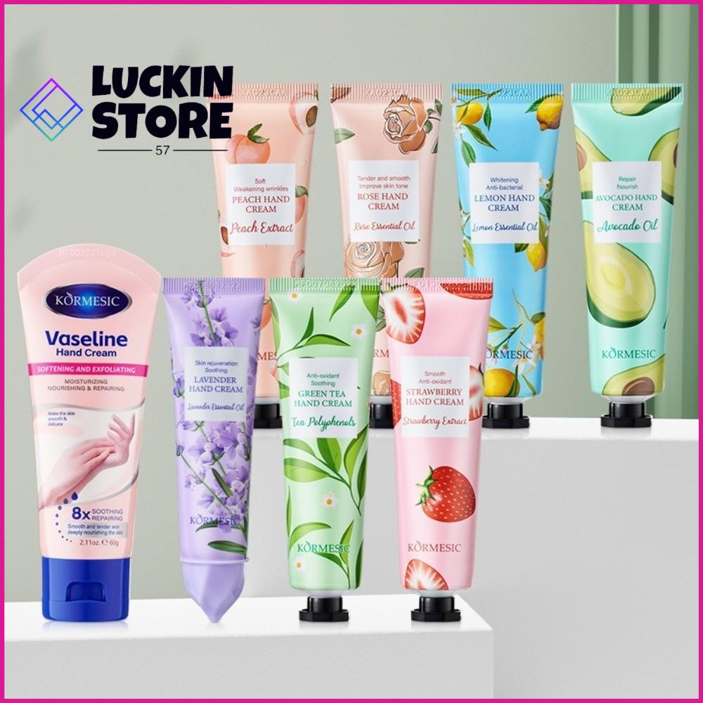 TREND 57SHOP Dưỡng ẩm Kem dưỡng da tay Vaseline Hoa quả ‌ Không nhờn Sữa dưỡng da tay phục hồi Mềm mại Chống nứt Kem dưỡng ẩm tay Chăm sóc tay