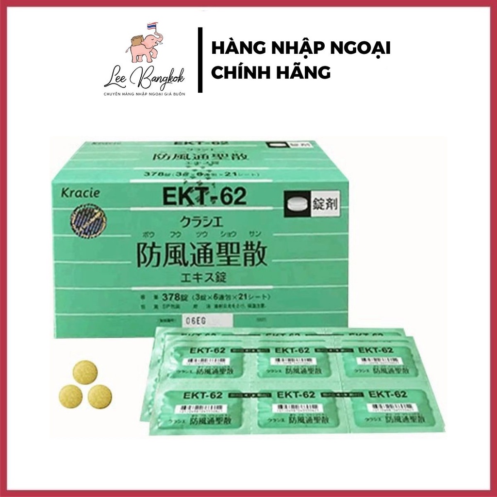 Viên Uống Giảm Cân Tiêu Mỡ Kracie Hofutsu Shousan Nhật Bản Ekt-62 (Hộp 378 Viên)
