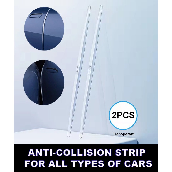 Strip Anti-collision Protection Door & Bumper Body Car Universal texture silicone transparent Sticker Strip Pelindung Dari Benturan Goresan Di Tepi Bukaan Pintu Mobil For Car Geely Aion BYD Seal Chey Jaecoo Jaetour Toyota Fortuner Alphard Innova Wuling Harga 27,500 rupiah*Gratis Ongkir
