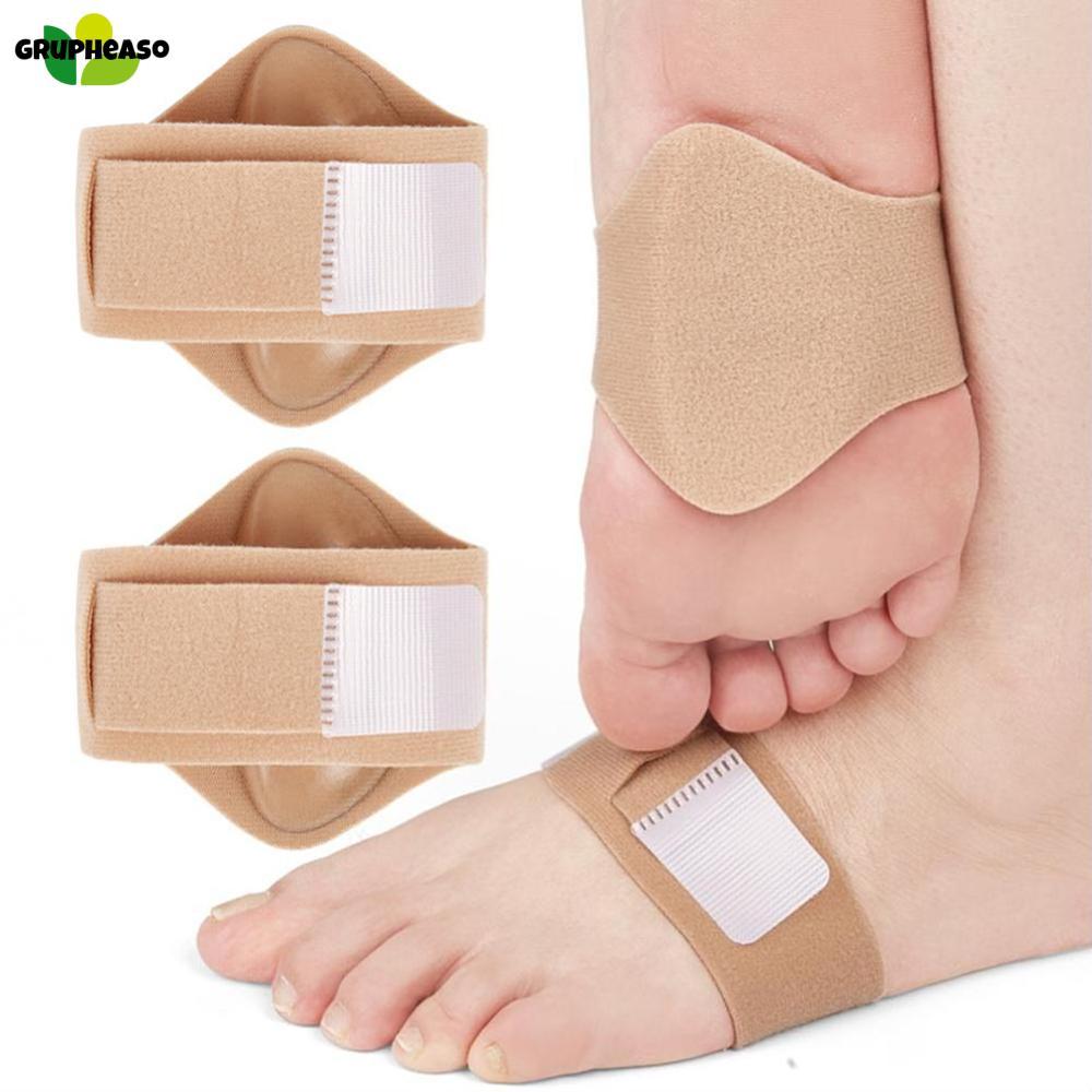 Grupheaso Silicone Flat Foot Correction Insole Elastic Bandage Arch Support Pad Flat Foot Massage Pad Men Women Eversion Footrest Pad ราคา 117 บาท*ส่งฟรี