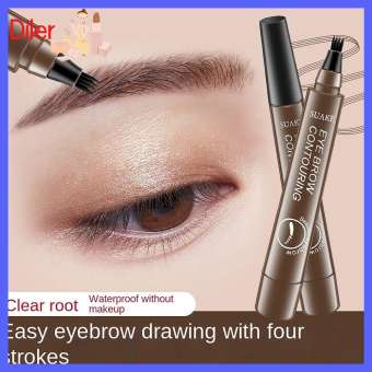 Diler 4-Tip microblade Bút kẻ mắt nước bút lông mày trang điểm mắt không thấm nước bút xăm chân mày 2023 Longlasting 3D lông mày đường viền bút phụ nữ vẻ đẹp