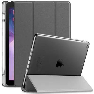 Infiland Translucent Case with Pencil Holder For iPad 10.2 (7th Gen 2019 / 8th Gen 2020