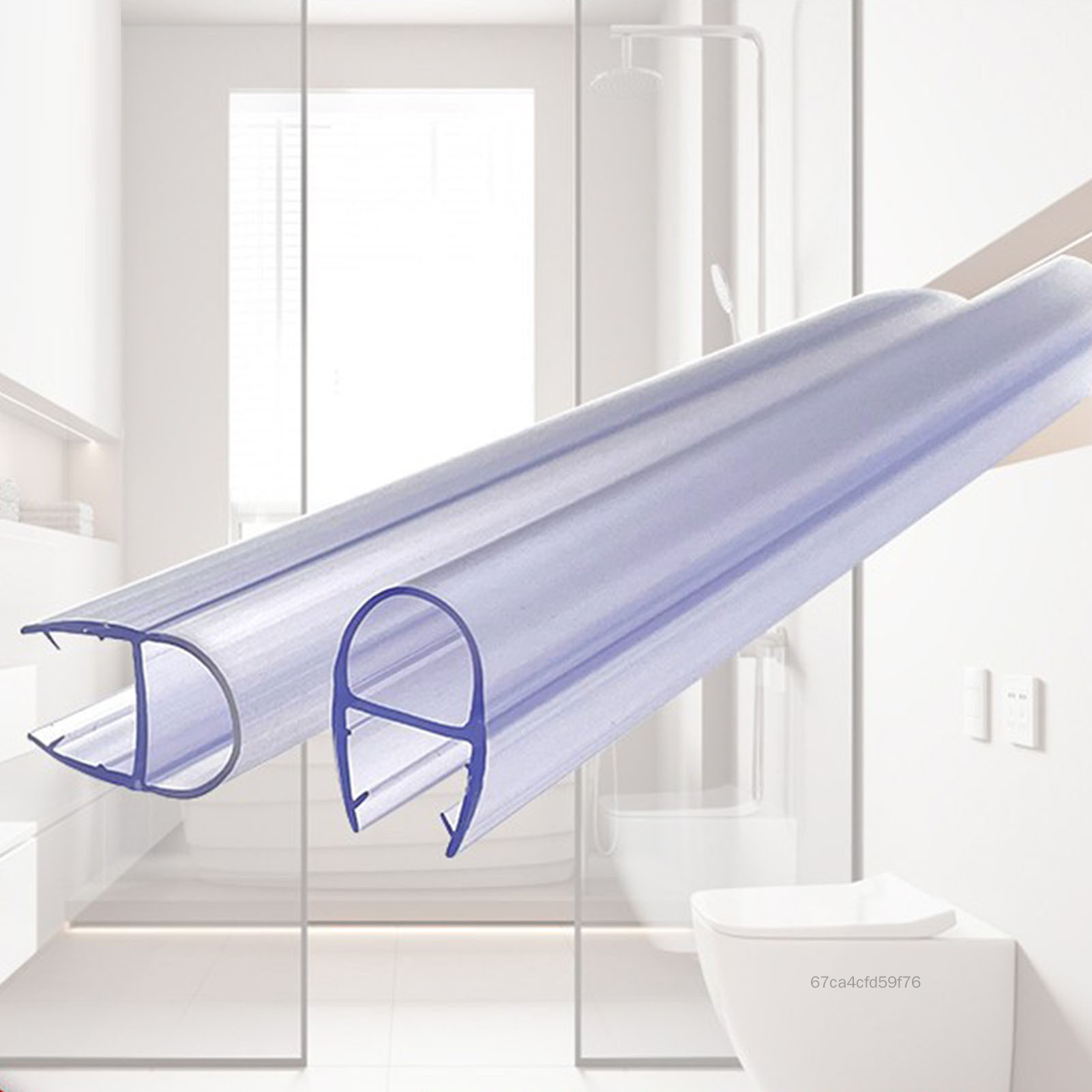 Glass Door Seal Strip U-Type Door Seal Strips Waterproof Door Sealing Jam for Bathroom Home Office H